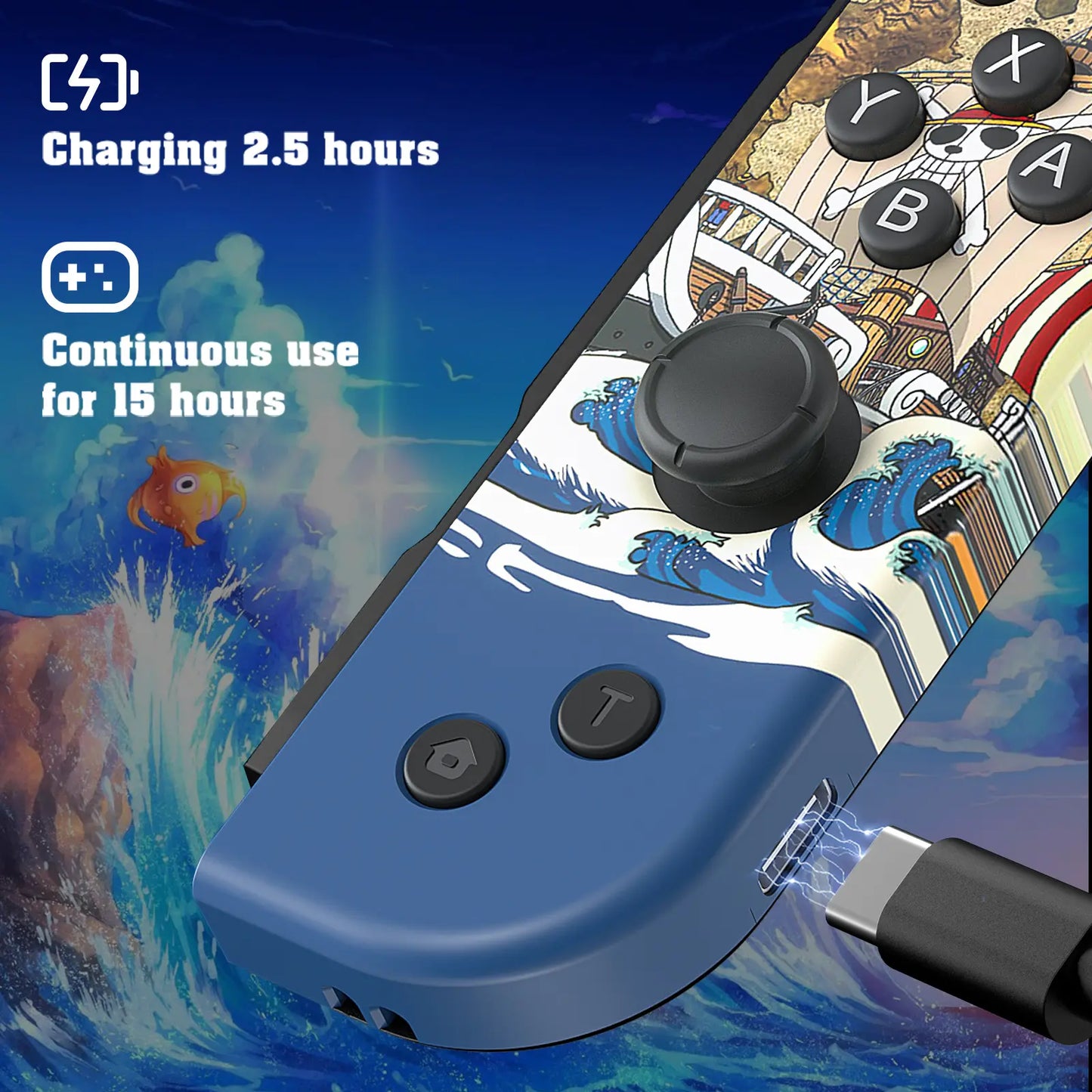 Game Switch Controller for Nintendo Switch - Joypad L/R Compatible with Switch/Lite/Oled
